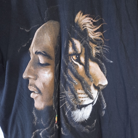 Bob Marley Rasta Lion T Shirt Size XL Excellent Condition - Picture 1 of 4